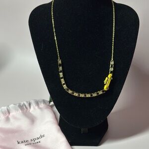 Kate Spade Gold Necklace with Yellow Charm taxi